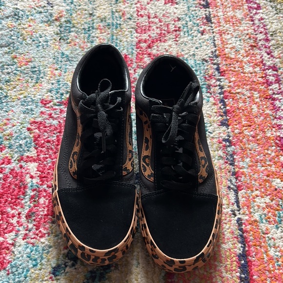 RARE limited edition custom old skool leopard vans size 8 - Picture 4 of 12